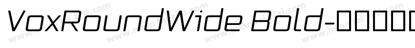 VoxRoundWide Bold字体转换